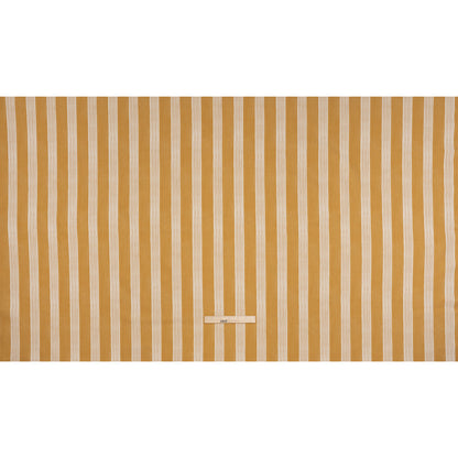 Brushed Cotton and Linen Canvas - Ochre Stripes - British Imported