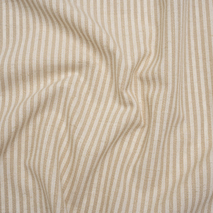 Recycled Polyester Blend Woven - Linen Candy Stripes - British Imported
