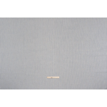 Recycled Polyester Blend Woven - Navy Candy Stripes - British Imported