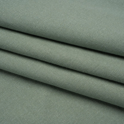 Brushed Cotton and Linen Woven - Aqua - British Imported