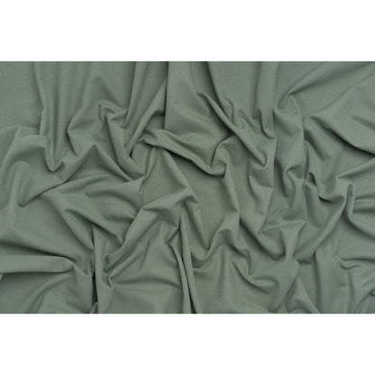 Brushed Cotton and Linen Woven - Aqua - British Imported