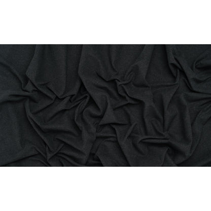 Brushed Cotton and Linen Woven - Carbon - British Imported