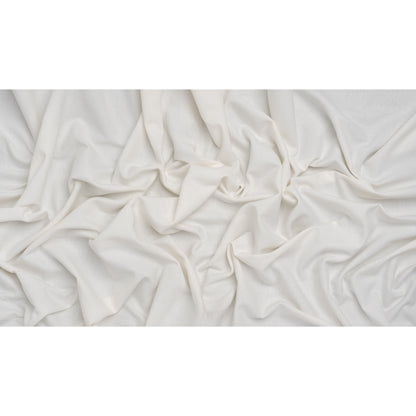 Double Wide Brushed Cotton and Linen Woven - Chalk - British Imported