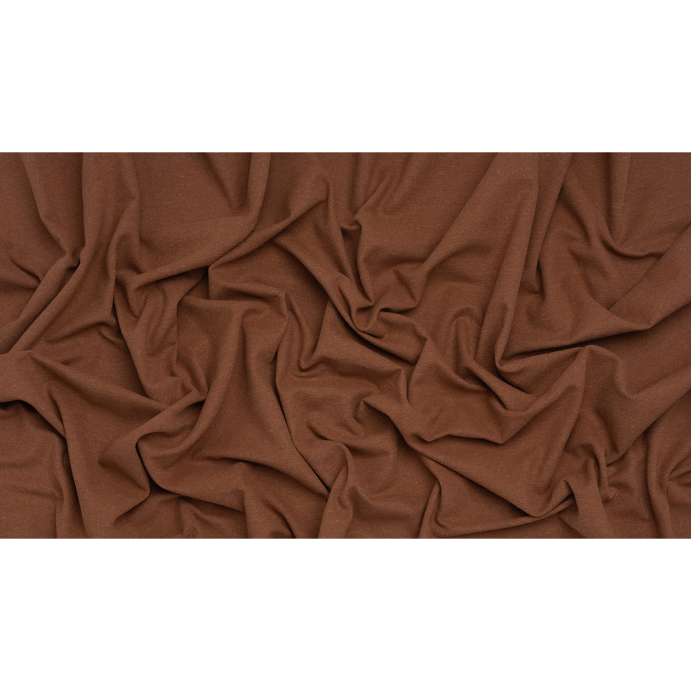 Double Wide Brushed Cotton and Linen Woven - Cinnamon - British Imported