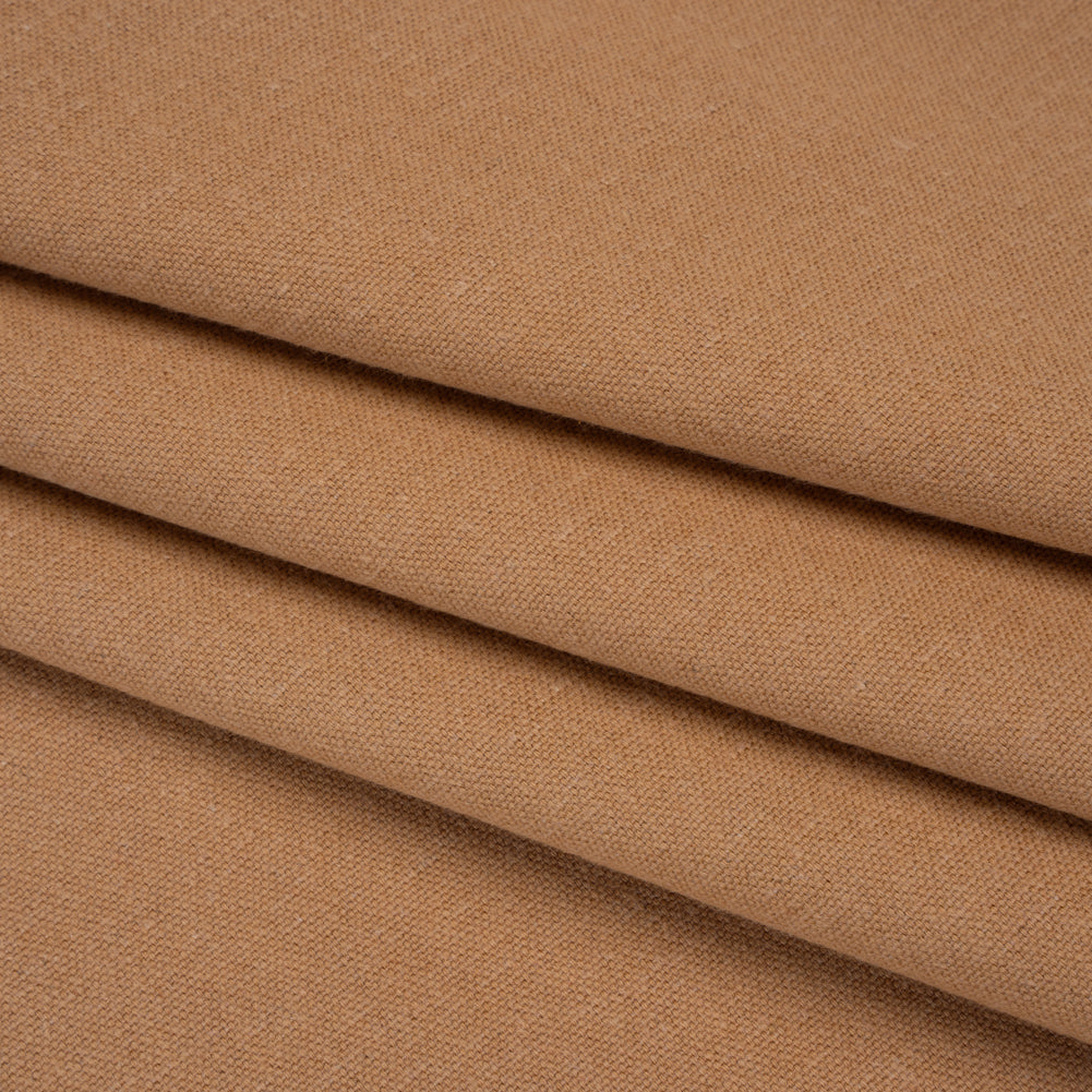 Brushed Cotton and Linen Woven - Clay - British Imported