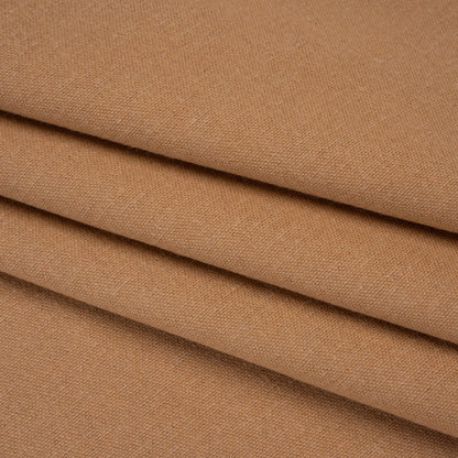 Double Wide Brushed Cotton and Linen Woven - Clay - British Imported