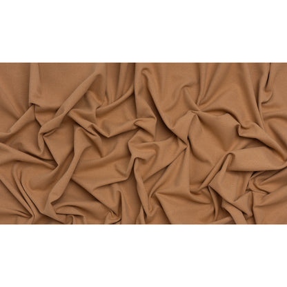 Double Wide Brushed Cotton and Linen Woven - Clay - British Imported