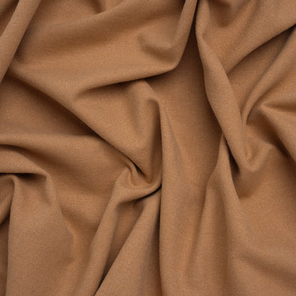 Double Wide Brushed Cotton and Linen Woven - Clay - British Imported