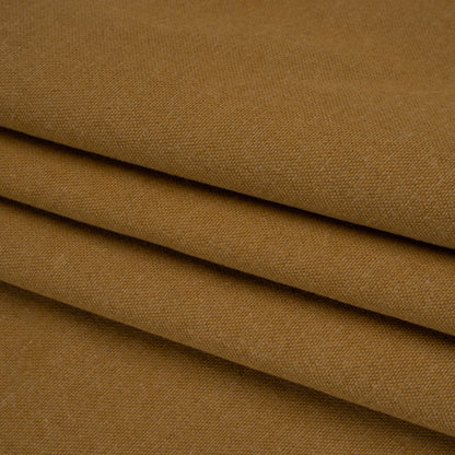 Brushed Cotton and Linen Woven - Cumin - British Imported