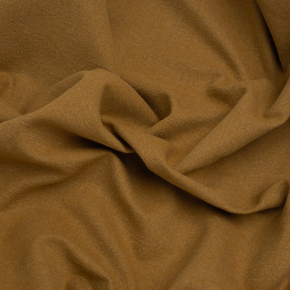 Brushed Cotton and Linen Woven - Cumin - British Imported