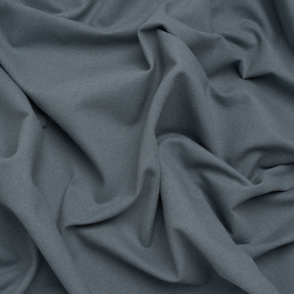 Brushed Cotton and Linen Woven - Denim - British Imported