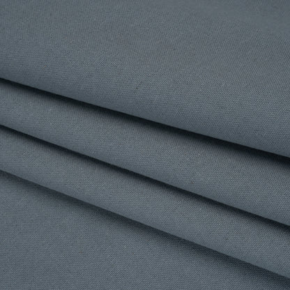 Double Wide Brushed Cotton and Linen Woven - Denim - British Imported