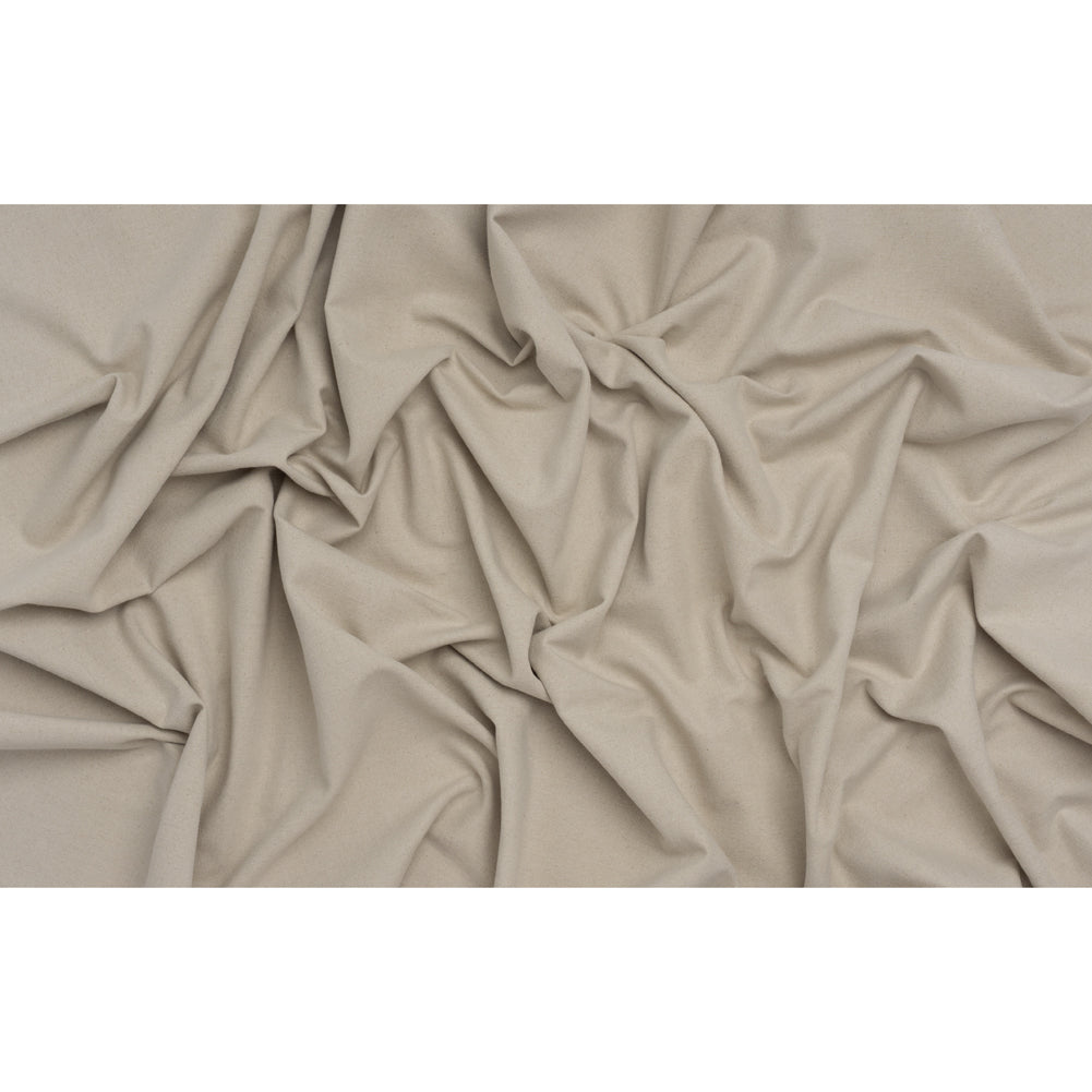 Double Wide Brushed Cotton and Linen Woven - Dove - British Imported
