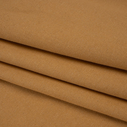 Brushed Cotton and Linen Woven - Honey - British Imported