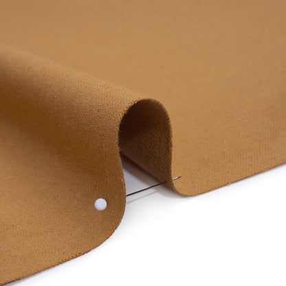 Brushed Cotton and Linen Woven - Honey - British Imported