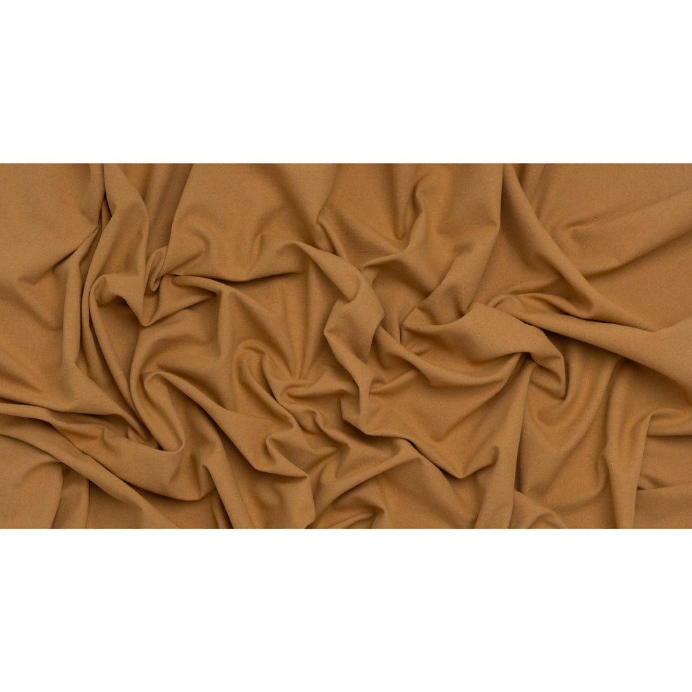 Brushed Cotton and Linen Woven - Honey - British Imported