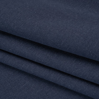 Brushed Cotton and Linen Woven - Indigo - British Imported