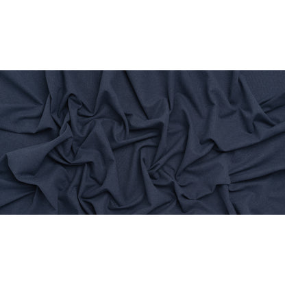 Double Wide Brushed Cotton and Linen Woven - Indigo - British Imported