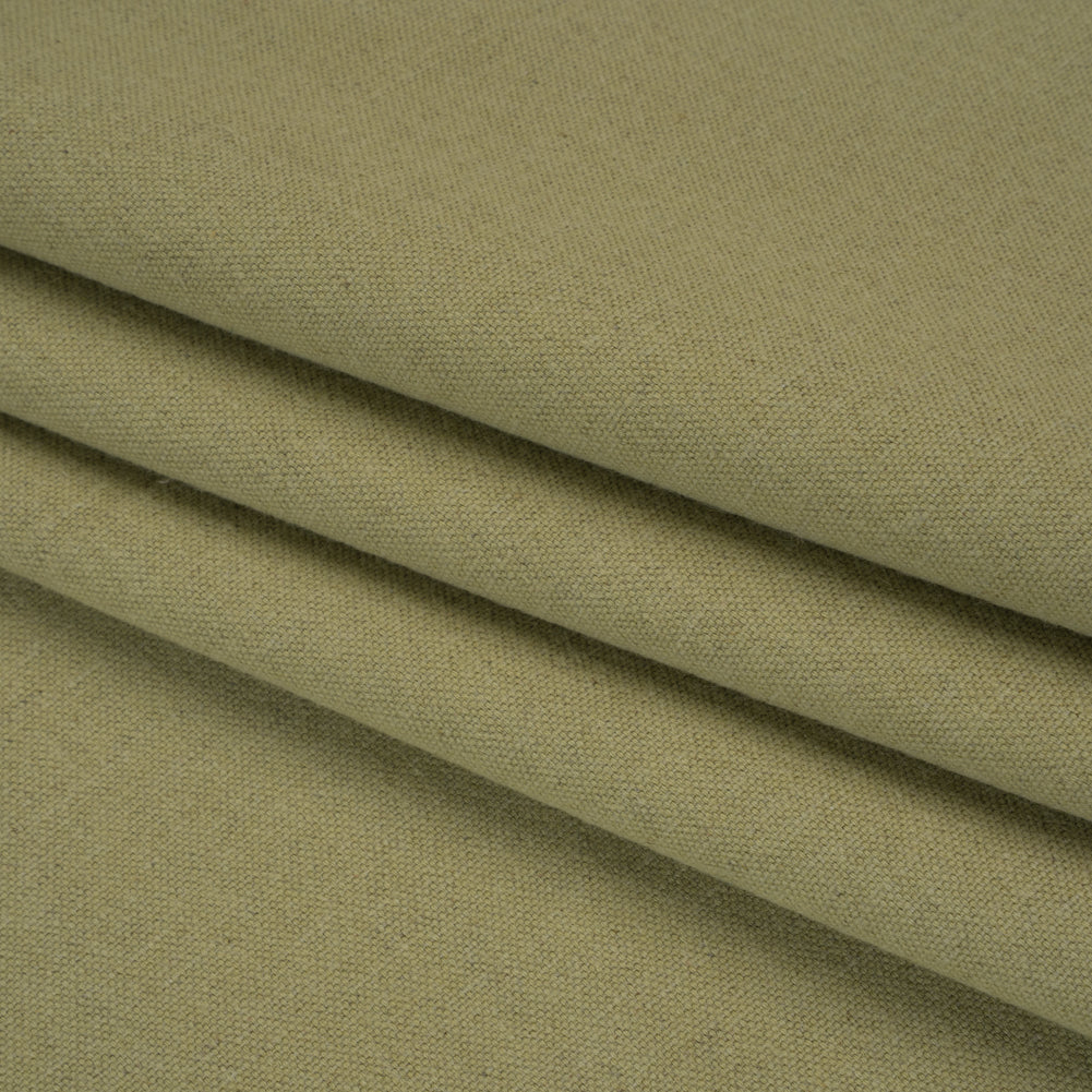 Brushed Cotton and Linen Woven - Leaf - British Imported