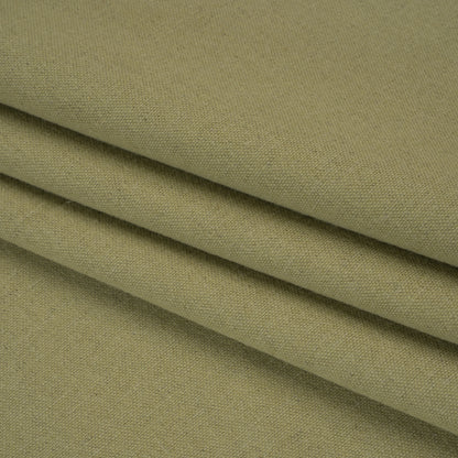 Double Wide Brushed Cotton and Linen Woven - Leaf - British Imported