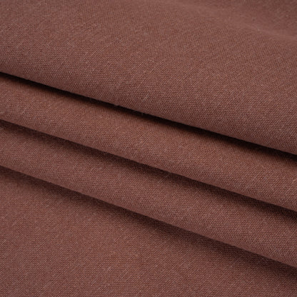 Brushed Cotton and Linen Woven - Mulberry - British Imported