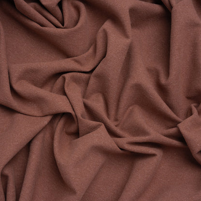 Brushed Cotton and Linen Woven - Mulberry - British Imported