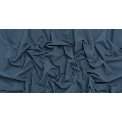 Brushed Cotton and Linen Woven - Navy - British Imported