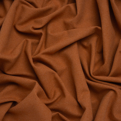 Brushed Cotton and Linen Woven - Paprika - British Imported