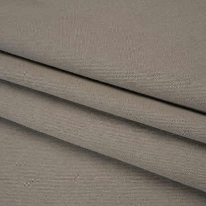 Double Wide Brushed Cotton and Linen Woven - Pebble - British Imported