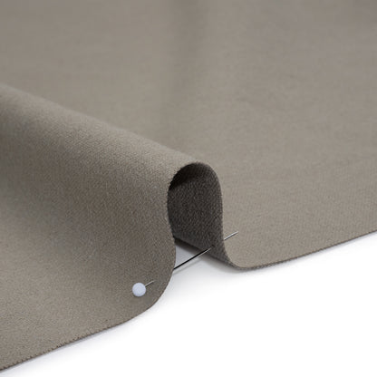 Double Wide Brushed Cotton and Linen Woven - Pebble - British Imported