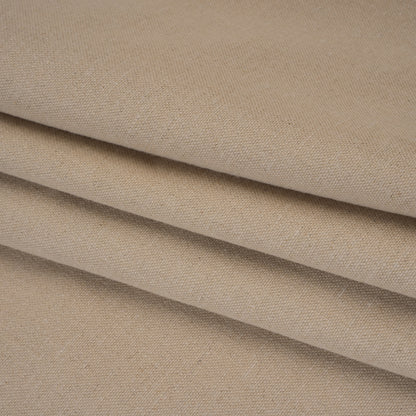 Brushed Cotton and Linen Woven - Putty - British Imported