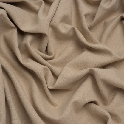 Brushed Cotton and Linen Woven - Putty - British Imported