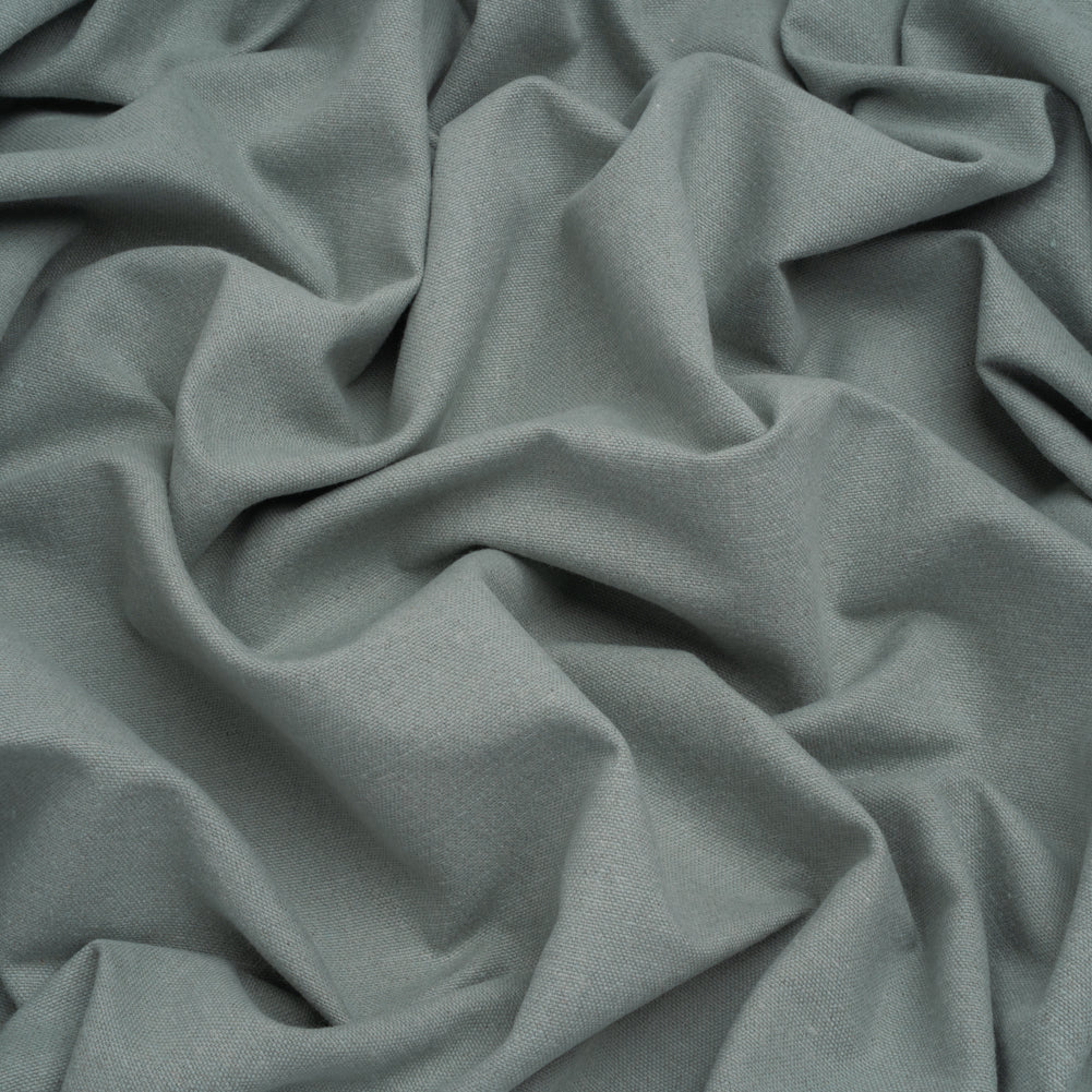 Brushed Cotton and Linen Woven - Seaspray - British Imported