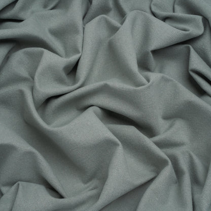 Double Wide Brushed Cotton and Linen Woven - Seaspray - British Imported