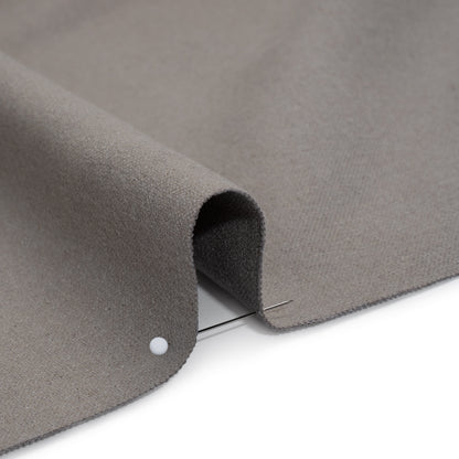 Double Wide Brushed Cotton and Linen Woven - Smoke - British Imported