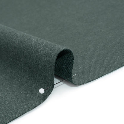 Brushed Cotton and Linen Woven - Teal - British Imported