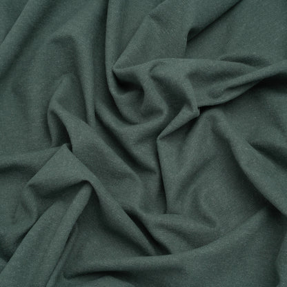Brushed Cotton and Linen Woven - Teal - British Imported