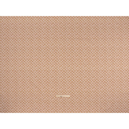 Brushed Cotton and Linen Canvas Print - Gold Flower Petal Ogees - British Imported