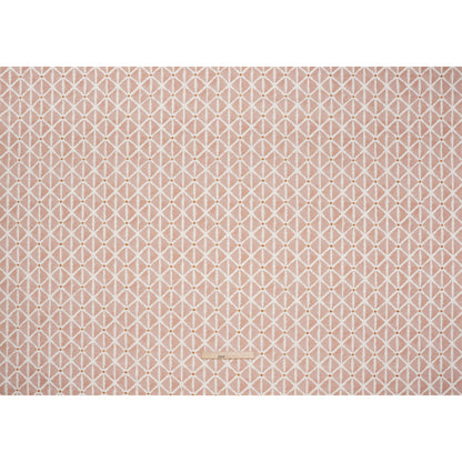 Brushed Cotton and Linen Canvas Print - Plaster Sketched Lattice with Dots - British Imported