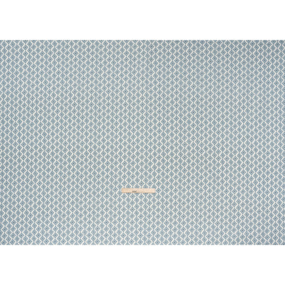 Brushed Cotton and Linen Canvas Print - Marine Small Geometric Diamonds - British Imported