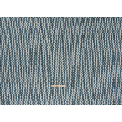 Brushed Cotton and Linen Canvas Print - Denim Painted Herringbone - British Imported