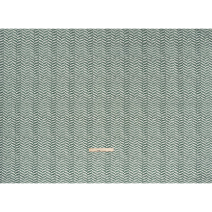 Brushed Cotton and Linen Canvas Print - Kingfisher Painted Herringbone - British Imported