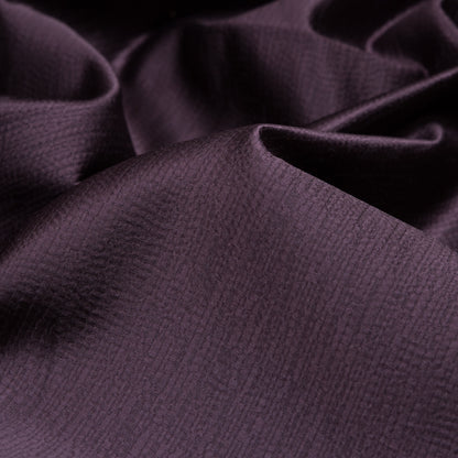 Luminous Textural Polyester Woven - Aubergine - British Imported Detail