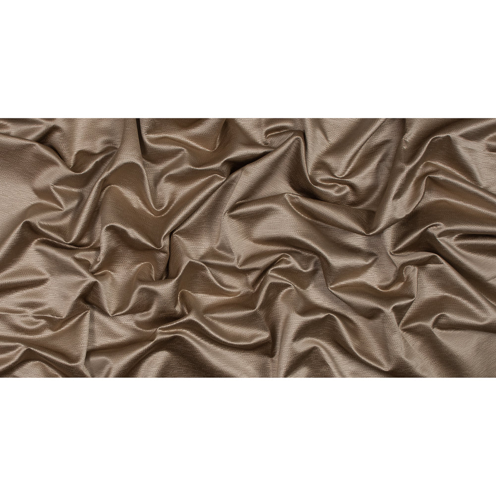 Luminous Textural Polyester Woven - Cashew - British Imported Full