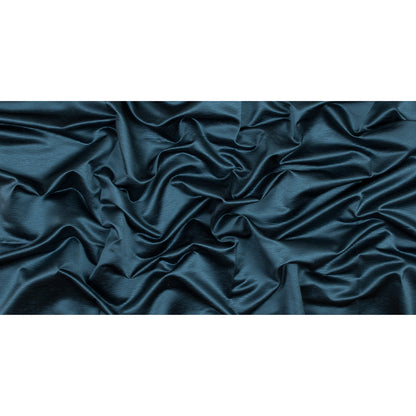 British Teal Luminous Textural Polyester Woven - Full