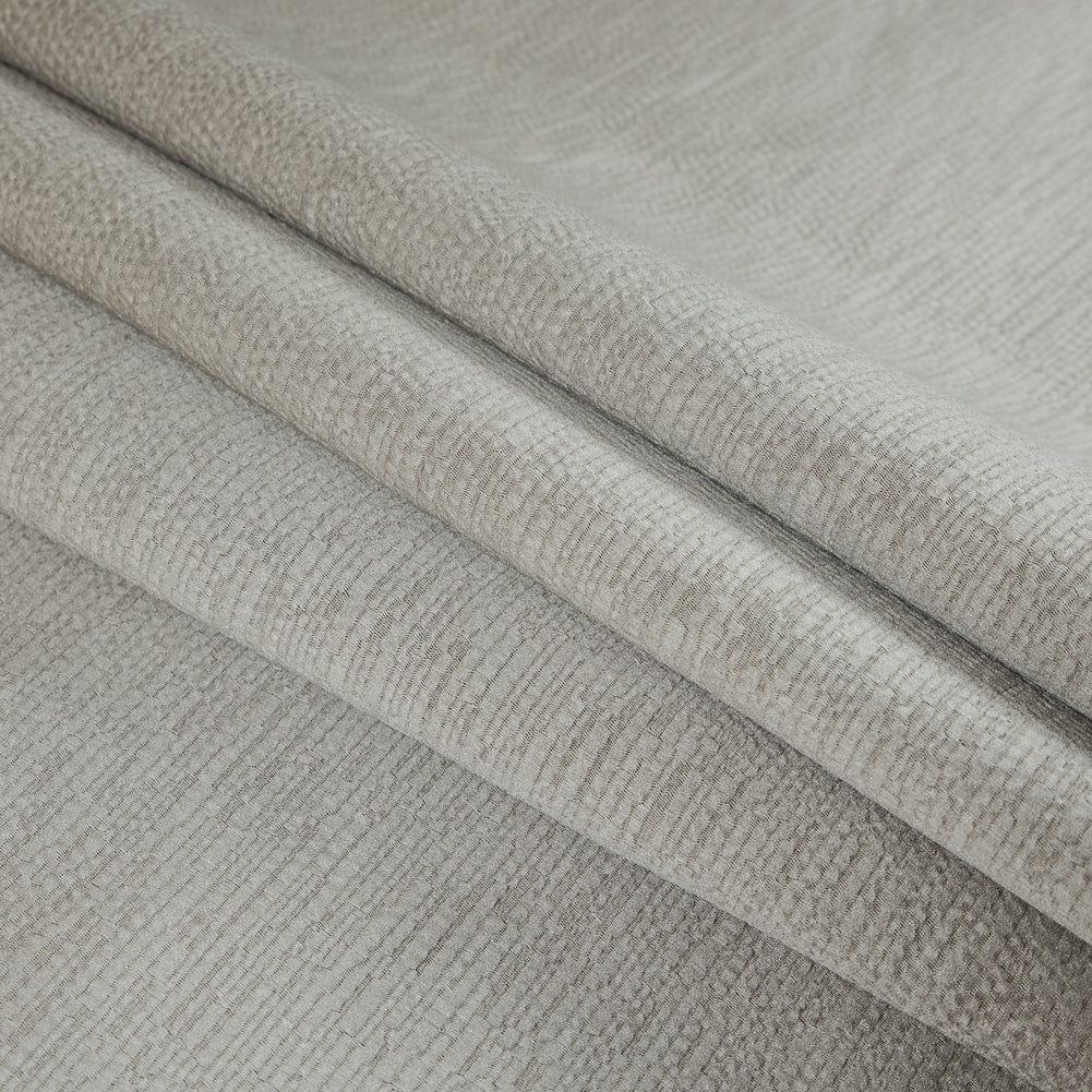 Luminous Textural Polyester Woven - Linen - British Imported Folded