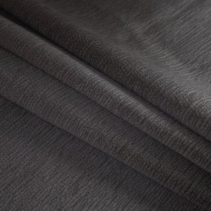 Luminous Textural Polyester Woven - Gray - British Imported Folded