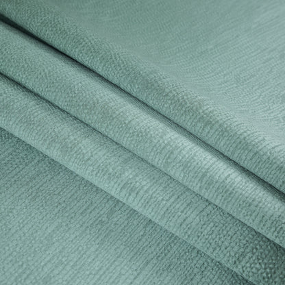 Luminous Textural Polyester Woven - Aqua - British Imported Folded