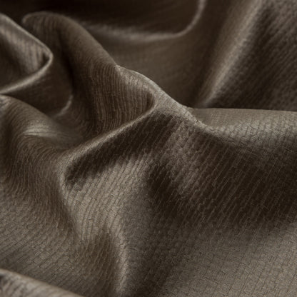 Luminous Textural Polyester Woven - Otter - British Imported Detail