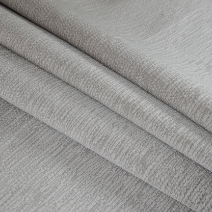 Luminous Textural Polyester Woven - Dove - British Imported Folded
